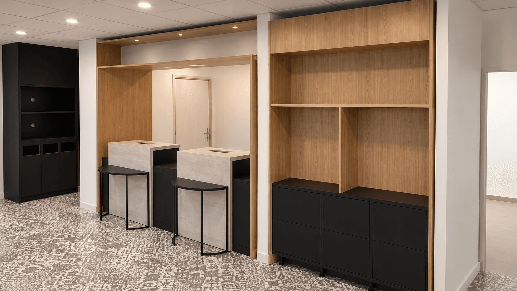 Agencement intérieur réalisé par CDS — Hôtel - Bessan
